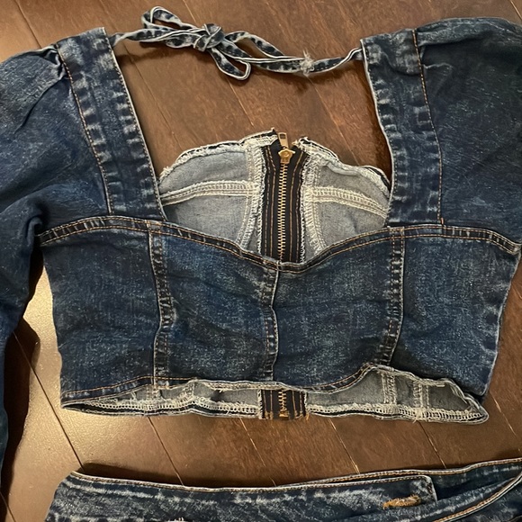 DENIM 2PC DRESS - Picture 4 of 10